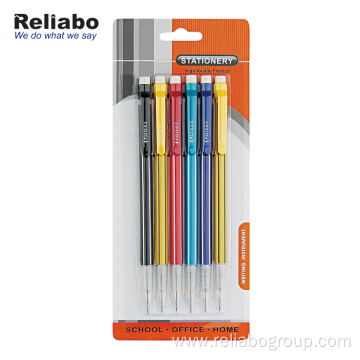 Comfortable Grip Mini Plastic Mechanical Pencils With Eraser